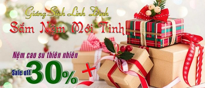 Sale cực sốc tới 30% cho nệm cao su thiên nhiên