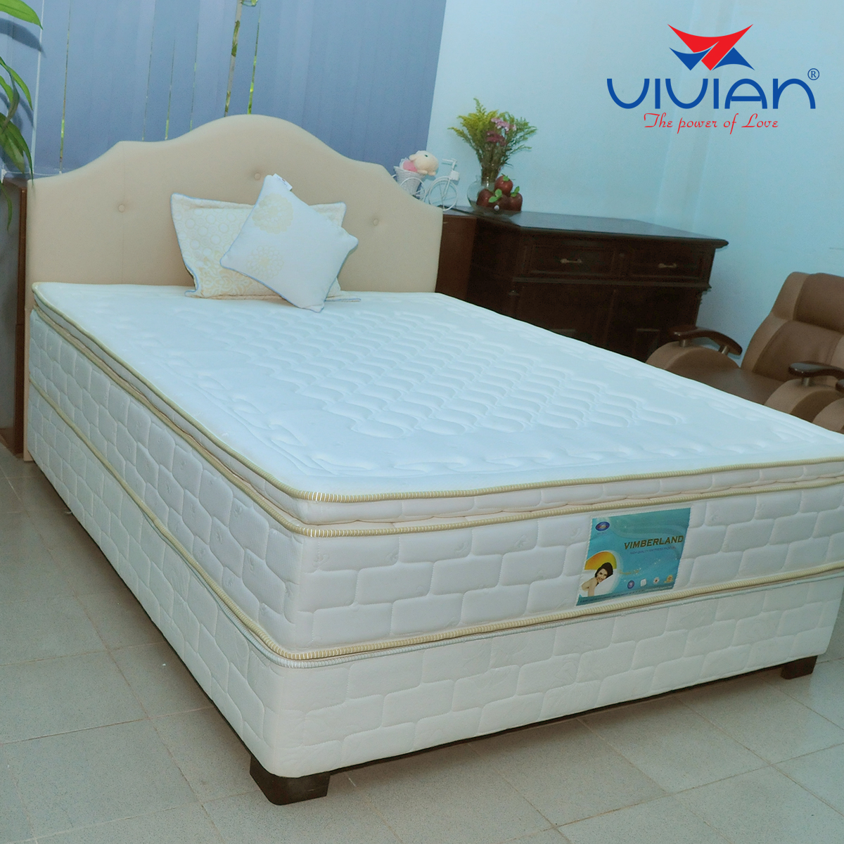 Nệm lò xo hộp Bonnell 3 viền Vimberland